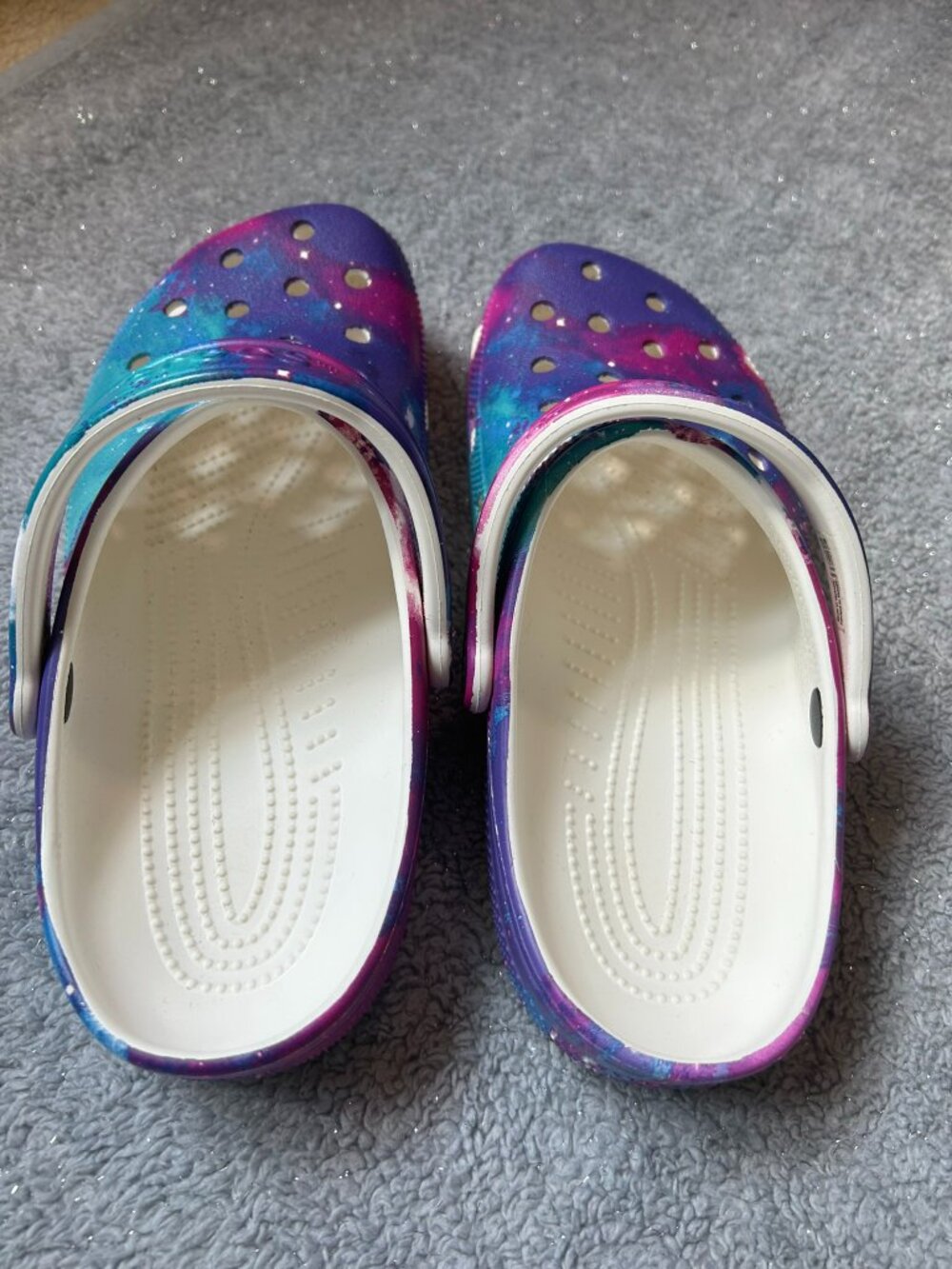 Like New Women's Galaxy Crocs - Size 10 - Picture 4 of 5